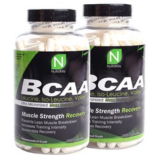 NutraKey BCAA支鏈胺基酸膠囊, 200顆, 2罐
