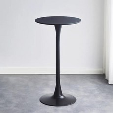 원형바테이블 업소용 다이닝 홈카페 창가 스탠딩, 8_직경 50cm 블랙 높이 105cm