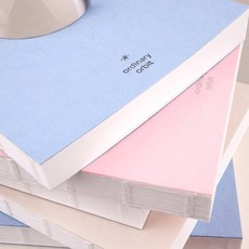 오디너리 오르빗 미니 노트 감성디자인 미니수첩 무지노트, 04 파우더 핑크