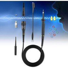 P4250용 탈착식 디지털 오실로스코프 프로브 100:1 2KV 250MHz 고전압 스코프 100x 클립 BNC 테스트 키트 포함, 릴립 P4250용 분리형 디지털 오실로스코프 프로브 1