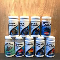 Seachem 西肯 pH調整劑：水族箱pH降低劑/提升劑/pH7鎖定劑/坦干伊克湖緩衝劑/金魚/七彩/龍魚適用, 1個, 慈鯛礦物鹽