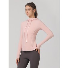 후드 봄여름 슬림핏 요가복 피트니스 운동 야외 러닝 재킷