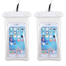 그레나 핸드폰 에어쿠션 방수팩 플로팅 튜브, 2개, 화이트