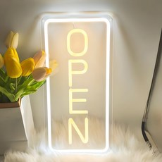 LED OPEN 네온간판, 전구색, 1개