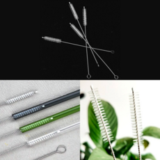 빨대이너클리너 빨대청소나일론솔 틈새이물질제거솔 200mm, 1개