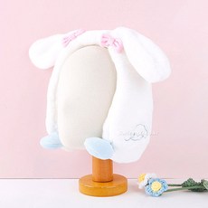 산리오 시나모롤 큐티 팔랑 움직이는 귀마개 겨울 방한 캐릭터 아동