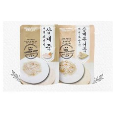 참좋은간식 삼계죽 강아지 간식 80g, 혼합맛(삼계/북어), 3개