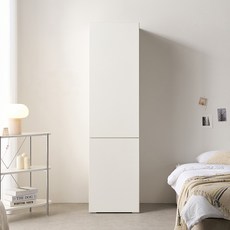 [케이컴퍼니본사] 피크 푸시500투도어선반옷장, 화이트