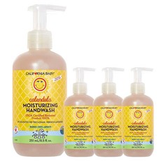 캘리포니아베이비 카렌듈라 모이스처라이징 핸드워시 유아 손세정제 251ml, French Lavender, 4개