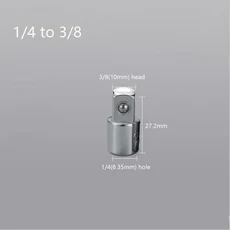 소켓 래칫 어댑터 컨버터 CR-V 렌치 조인트 자동차 자전거 차고 수리용 1/4 "3/8", 17 14to38