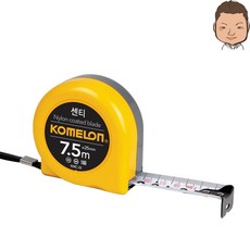 코메론 센티 줄자 KMC-33 7.5M x 25mm 목수줄자 전문가용 특수나일론코팅 측정 휴대용 줄자, 3개