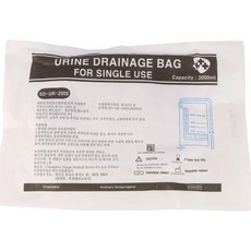 SD 유린백 소변백 주머니 유량 용적 측정장치 소변주머니 2000ml 낱개 5개