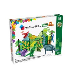 MAGNA-TILES 磁力積木恐龍世界XL，50片裝，益智玩具，激發想像力，培養空間概念, 多色, 50