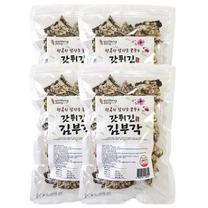 찹쌀듬뿍 남원 수제 찹쌀 김부각 갓튀긴 김부각 대용량 100gx4봉(400g) 웰빙스토리 소담, 100g, 4개