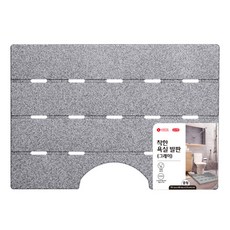 롯데 착한 웰빙 욕실발판 중, 그레이, 1개