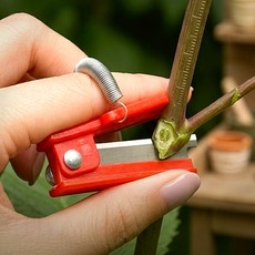 한스밀 원예 식물 가꾸기 가지치기 골무 핑거 나이프 가드닝