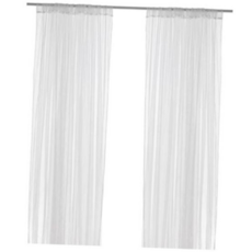 이케아 LILL 망사커튼 한쌍 280x250cm ill*4693LA