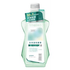刷樂-Shallop 全效溫和護理漱口水500mL (溫潤薄荷/涼爽薄荷/經典草本) -無酒精溫和配方敏感適用, 1個, 溫潤薄荷(綠)500ml/瓶, 500mL
