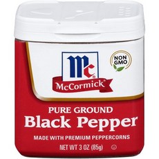 [미국직배송]맥코믹 퓨어 그라운드 블랙 페퍼 85g McCormick Classic Ground Black Pepper 3oz, 1개