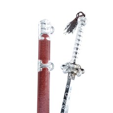 玩模坊 22cm 鋅合金 避水劍 劍雨 武器模型 No.3882 (附架子), 如圖, 1個