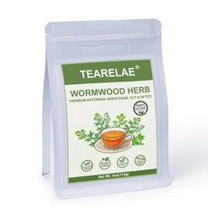 TEARELAE - 혼합 식용 꽃 - 프리미엄 장미 수레 국화 금잔화 꽃잎 - 식용 케이크 장식 - 순수 천연 - 카페인 프리 - 음료 차 샐러드 및 비누용 - 14g(, Wormwood Herb, 473ml, 14g