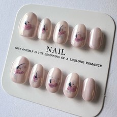 牡蠣寶寶珍珠粉穿戴甲 XS M 短圓, 1個