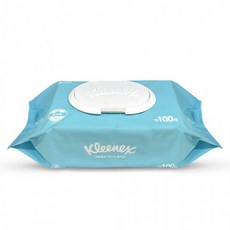 크리넥스 코튼클린 저자극 대용량 물티슈 100매 1개