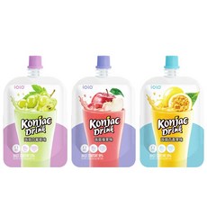 十全iOiO超口感蒟蒻100g (蘋果/白葡萄/百香果) 果醋蒟蒻果凍飲, 100g, 1個