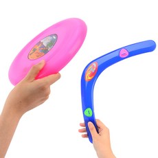 레져 원반 해변가 부메랑 애견 운동 던지기 놀이 기구, V형, 1개