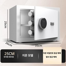 지구모든마켓 가정용금고 소형금고 미니금고 가정용, 25cm 엘레강트 화이트 +