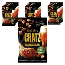 glico 格力高 Cratz低碳水黑胡椒雞肉風味脆餅, 12包, 42g