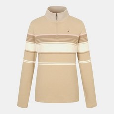 정품 네파 7J65441 여성 스트라이프 패턴 목크넥 집업 티셔츠 (레귤러핏)