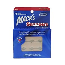 Mack's 成人矽膠耳塞 防噪音 飛行 游泳 適用, 12枚入, 1組