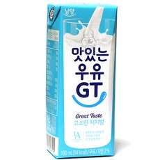 맛있는우유GT 고소한 저지방 멸균우유, 190ml, 6개