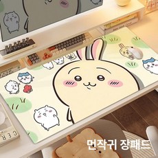 먼작귀 장패드 캐릭터 우사기 치이카와 하치와레 대형 마우스패드 데스크매트 키보드매트, 4mm, 800x300mm, 먼작귀 4192