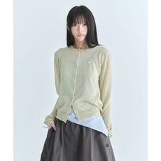 매장정품 CGP (우먼) 스퀘어 로고 시어 가디건-올리브 CBFUWKC103OL 349135