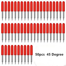 Cricut Explore Air 2 3 Maker 30 45/60 도 미세 점 표준 절단 날 50PCs 교체, 04 Red
