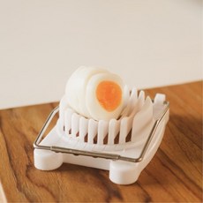 삷은 달걀 자르기 에그 계란 슬라이스 커터기 요리칼, 화이트