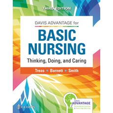(영문도서) Davis Advantage Basic Nursing: Thinking Doing and Caring Hardcover, F. A. Davis Company, English, 9781719642071