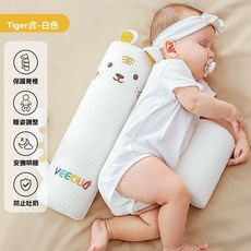 寶寶側身輔助枕 嬰兒側睡擋枕 兒童防吐奶防側翻神器 靠背固定檔枕 嬰兒定型枕 頭型矯正枕頭 嬰兒側睡神器 新生兒防吐奶枕, 虎-側睡護脊有效定型40x14x16cm