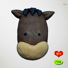 버블솝플레이 비누찰흙 십이지신 말 비누만들기 7인용 향기 클레이 공예 비누만들기세트