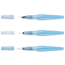 펜텔 워터브러쉬 낱자루 대 중 소 캘리그라피 수채화붓, 대+중+소 4세트