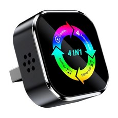 4in1 무선 CarPlay 어댑터 USB 동글 Airplay/미러 링크/안드로이드 자동/Carplay AI 스마트 박스 자동차 지능형 시스템 B, 블랙 &amp; 컬러풀, 1MB