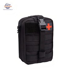 TRADER 登山應急包，多功能戶外求生急救包，黑色便攜式安全裝備, 頂級求生包(黑)斧頭款, 1個