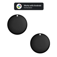 안드로이드 폰용 업그레이드된 블루투스 트래커 태그 Google 내 장치 찾기와 호환 수하물 열쇠 배낭용 품목, 01 빠른, 05 Black  round