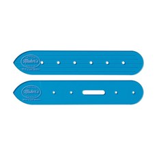 가죽 공급 벨트 엔드 릴 템플릿 세트 2개 파란색 가방 등을 위한 정밀한 구멍이 있는 스트랩 레이아웃 도구