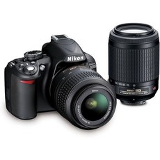 Nikon D3200 24.2 MP CMOS 디지털 일안 리플렉스 카메라 1855mm와 55200mm VR DX 줌렌즈 번들, 상세페이지 참조