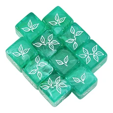 10pcs D6 주사위 세트 독특한 잎/꽃/연인 심장/다이아몬드 패턴 파티 엔터테인먼트, 07 07