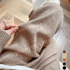 맘누리 기모 임산부 와이드 패딩 바지