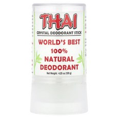 Thai Deodorant Stone 타이 크리스탈 데오드란트 스틱 120g(4.25oz), ThaiDeodorantStone타이크리스탈데오드란트스, 120g, 1개
